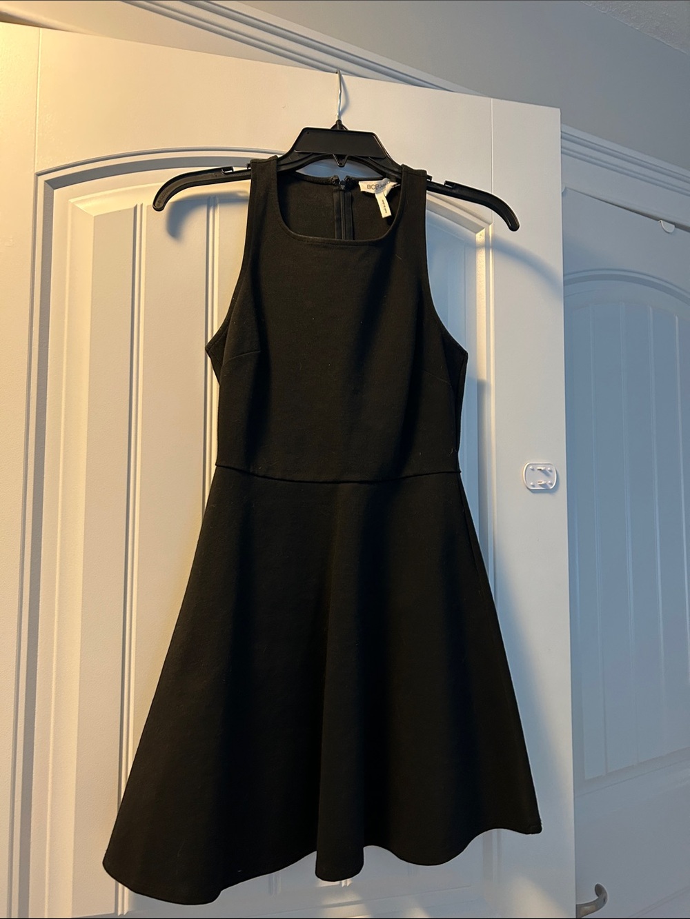 BCBGeneration Little Black Sleeveless Fit-and-Flare Dress